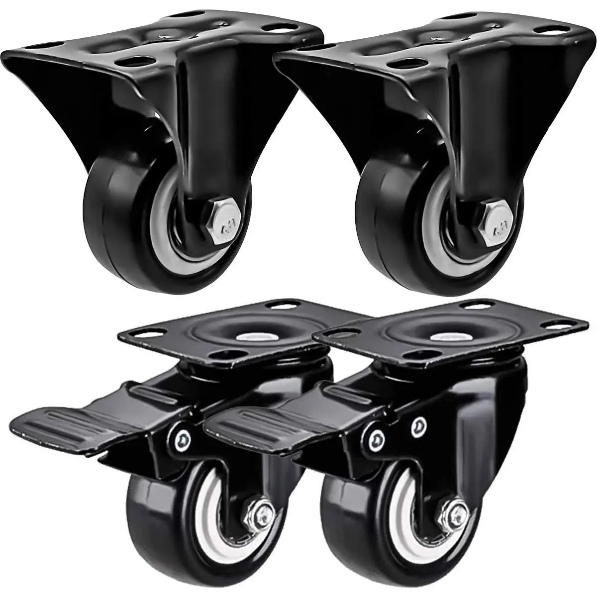 FactorDuty 4 Pack Combo 2 inch Caster Wheels