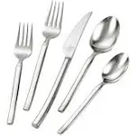 Zwilling Opus 20-Piece 18/10 Stainless Steel Flatware Set, Silver