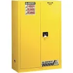 Justrite 896020 Flammable Safety Cabinet, 60 gal, Yellow