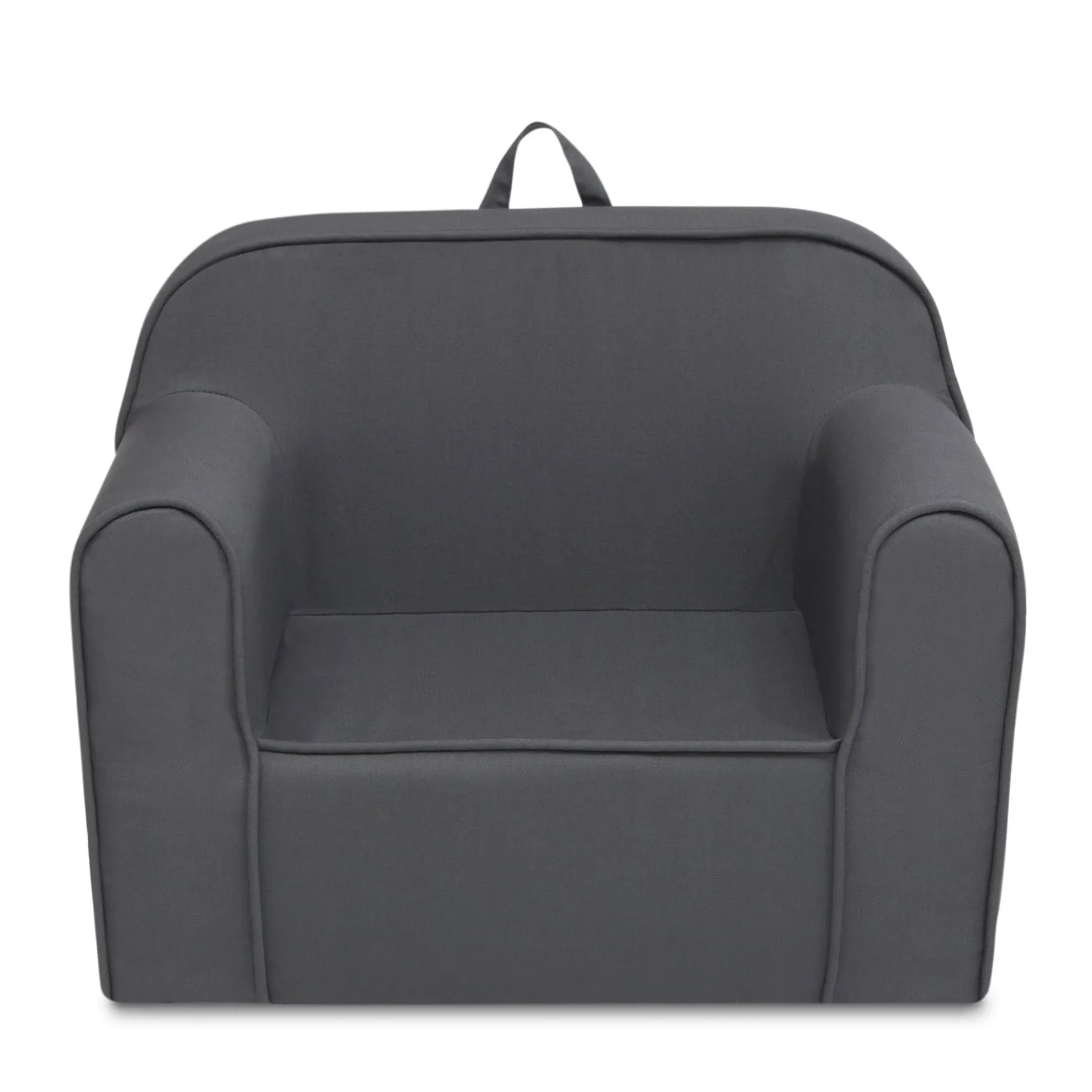 Delta Children Cozee Snuggle Kids Chair in Dark Grey