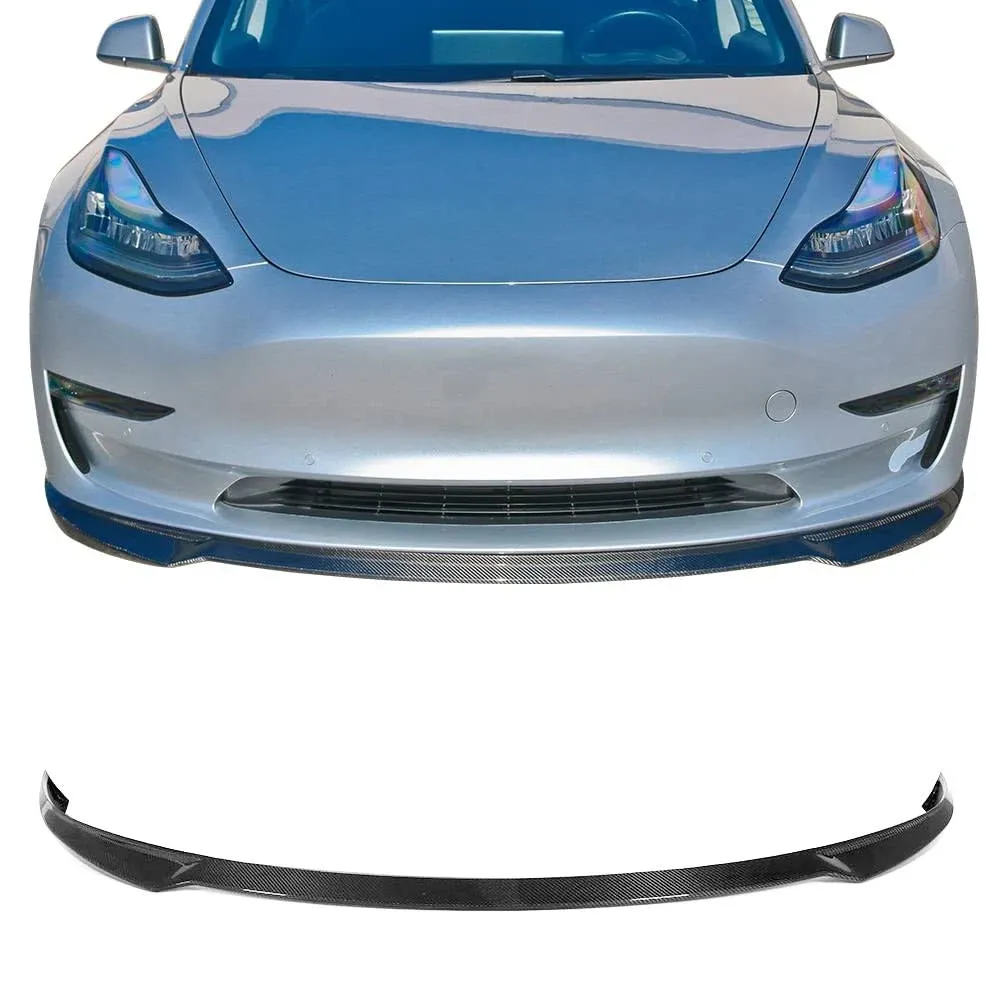 Ikon MOTORSPORTS Front Bumper Lip for 2017-2023 Tesla Model 3