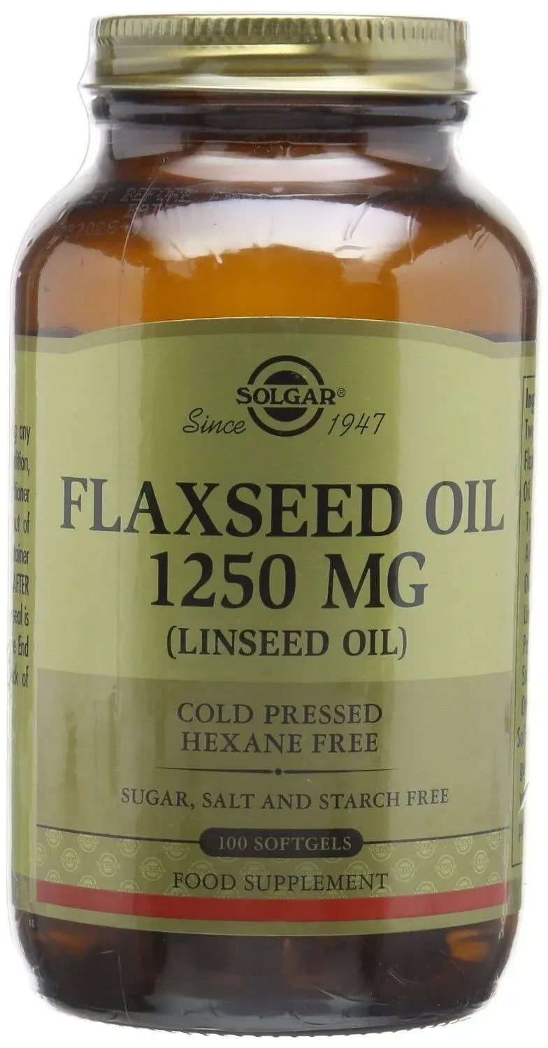 Solgar Flaxseed Oil 1250mg (100 Softgels)