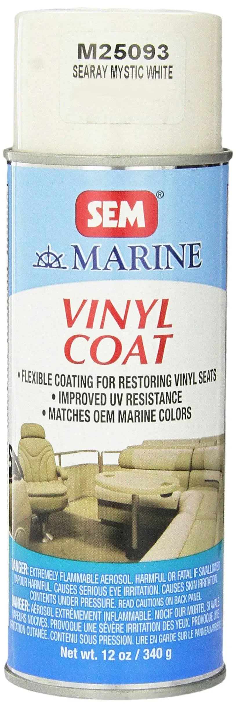 SEM M25093 Sea Ray Mystic White Marine Vinyl Coat - 12 oz. Package may vary