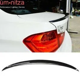 Pre-Painted Trunk Spoiler Compatible with 2012-2018 BMW 3-Series F30, P Style ABS Painted #475 Black Sapphire Rear Tail Lip Deck Boot Wing Available by IKON MOTORSPORTS, 2013 2014 2015