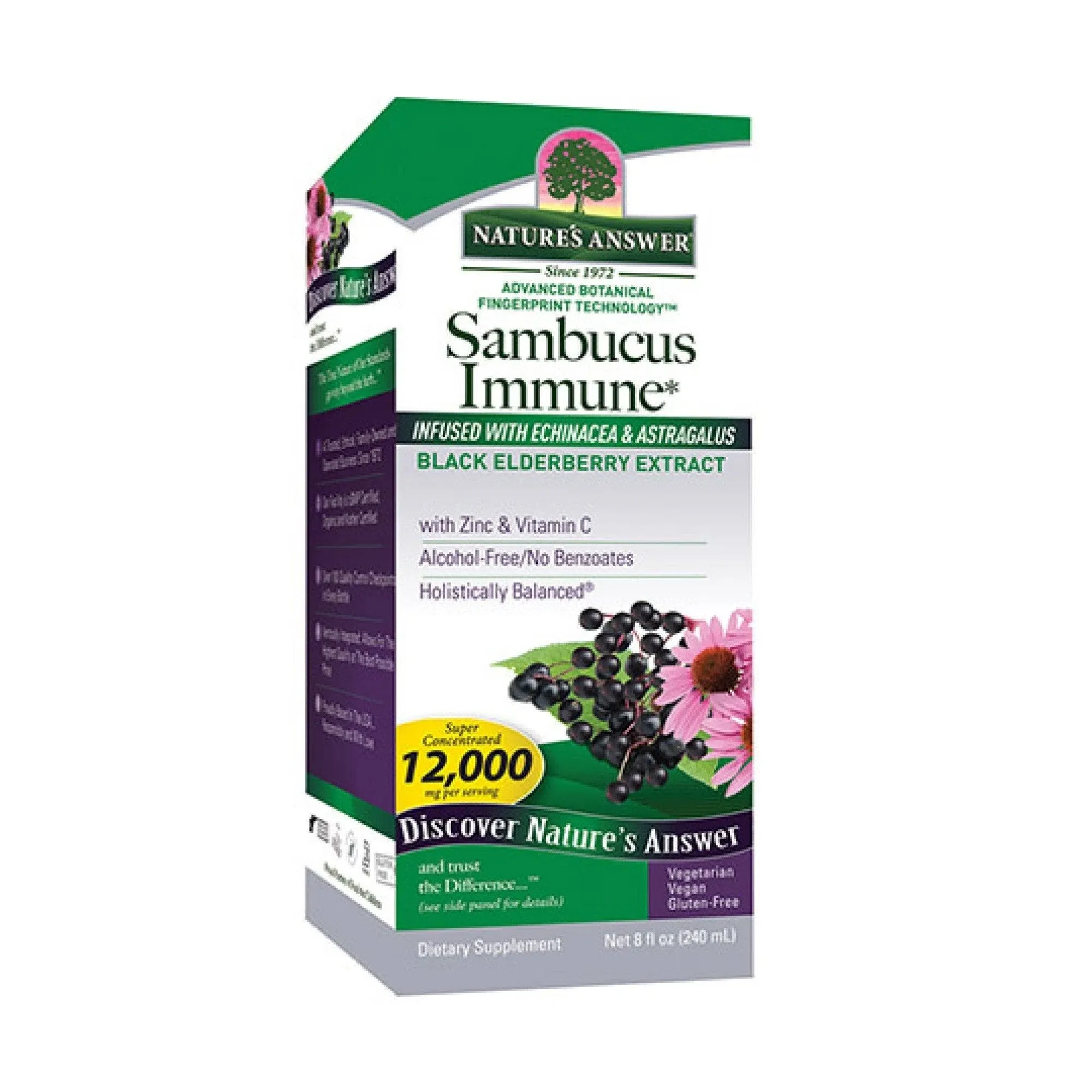 Nature's Answer - Sambucus Immune Support - 8 Oz