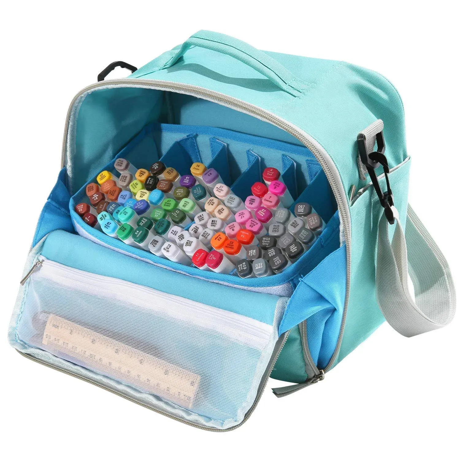 Storage Tote Bag For Marker Pens Brush Pen Coloring Pencils Books Art And Crafts