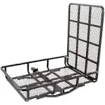 Apex Hitch-Mounted Steel Cargo Carrier with Ramp