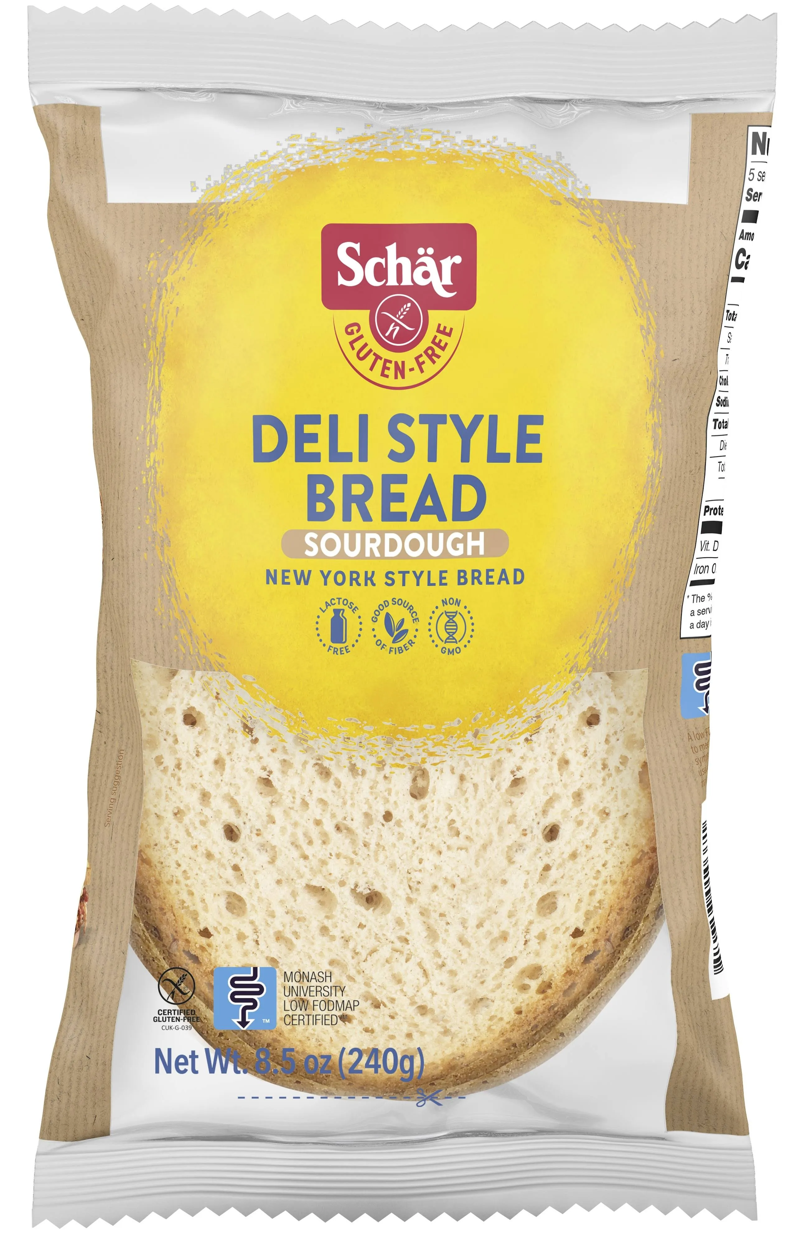 SCHAR: Deli-Style Bread Gluten Free, 8.5 oz