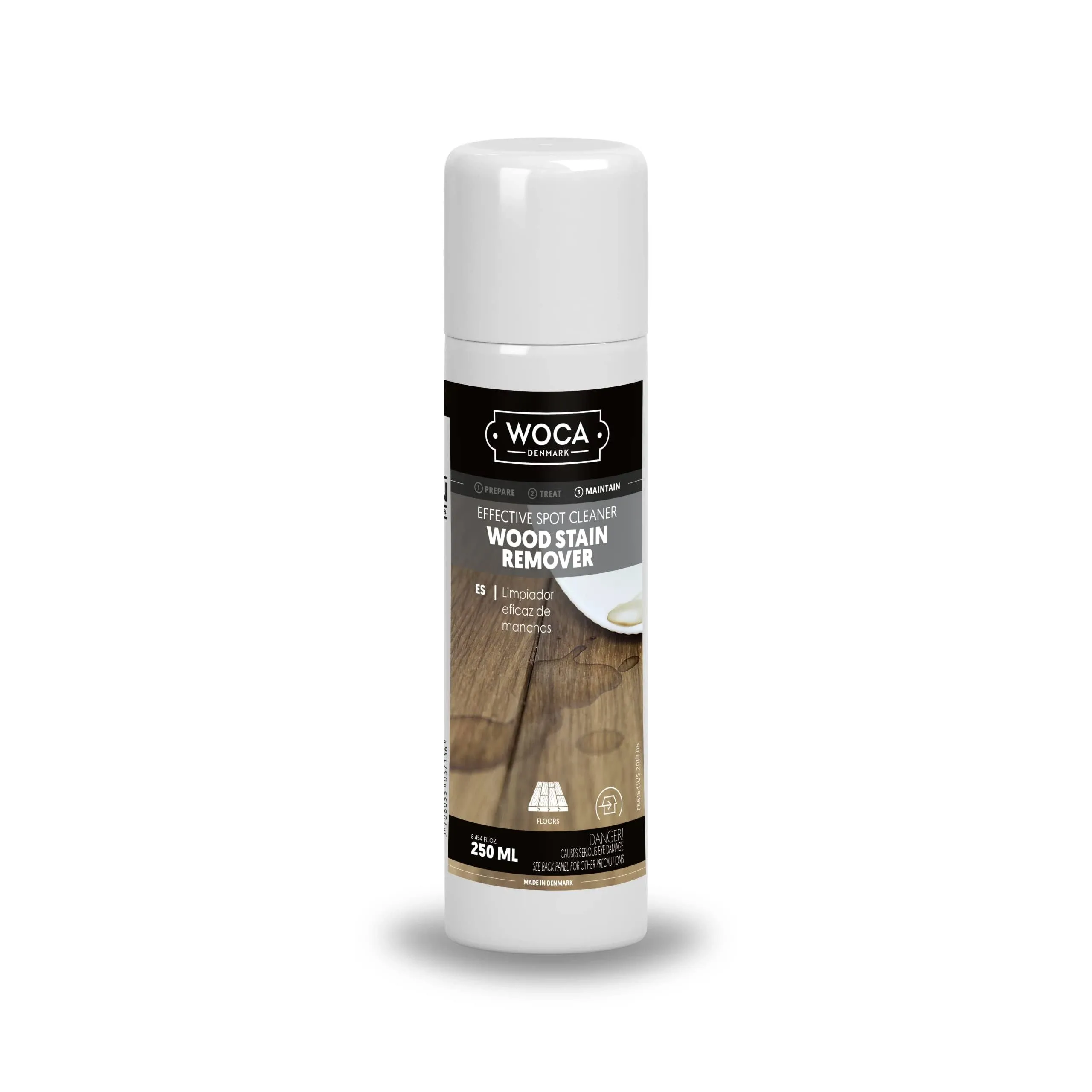 WOCA Denmark Wood Stain Remover for furniture, cabinets, floors and butcher block - 250ML