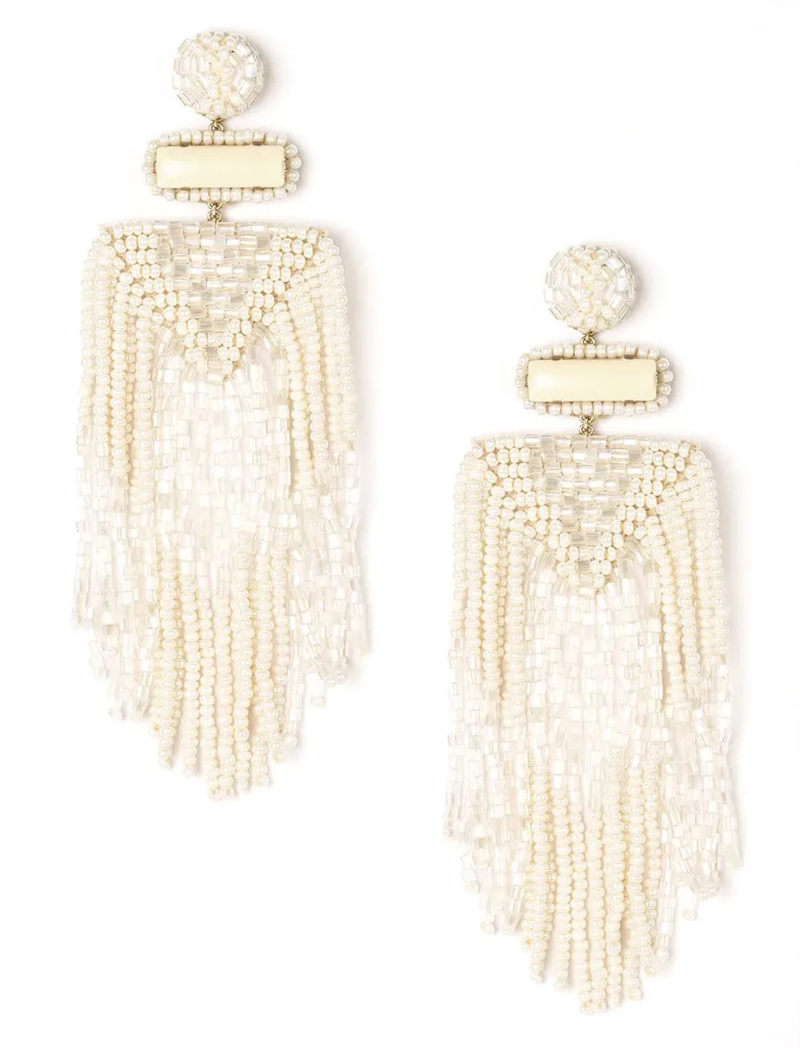 Deepa Gurnani Jody Beaded Tassel Earrings