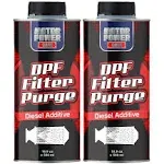 2 bottles DPF Filter Purge: The Most Economical Way to Clean and Protect Your Diesel Particulate Filter, Diesel Additive, High Performance Helps Regeneration No Assembling 500ml 16.9 oz x 2