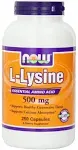 Now L Lysine 500 mg