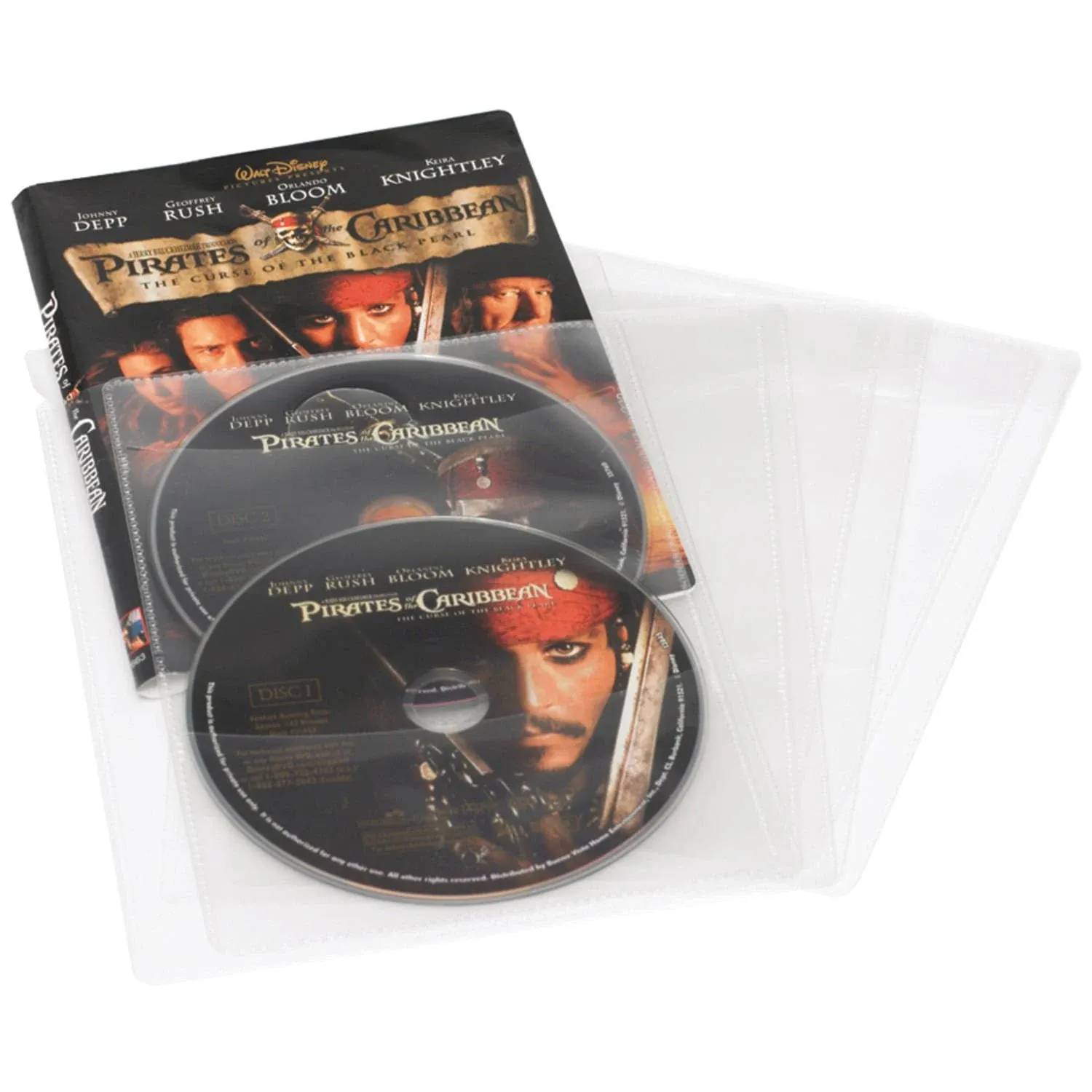 Atlantic 25 Pack Movie Sleeves