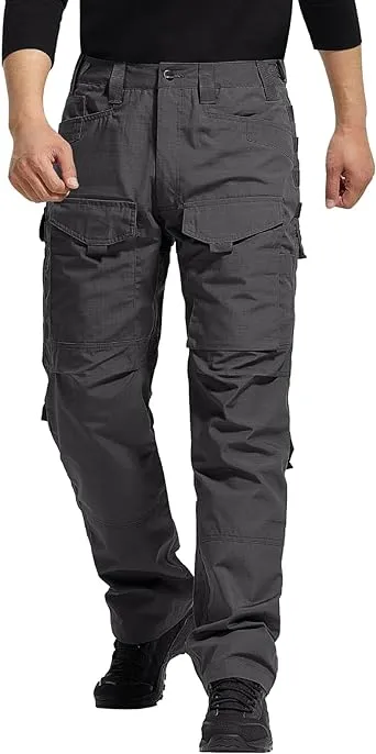 Free Soldier Mens Cargo Pantstactical Pants for Men Stretchdurable Ripstop EDC ...