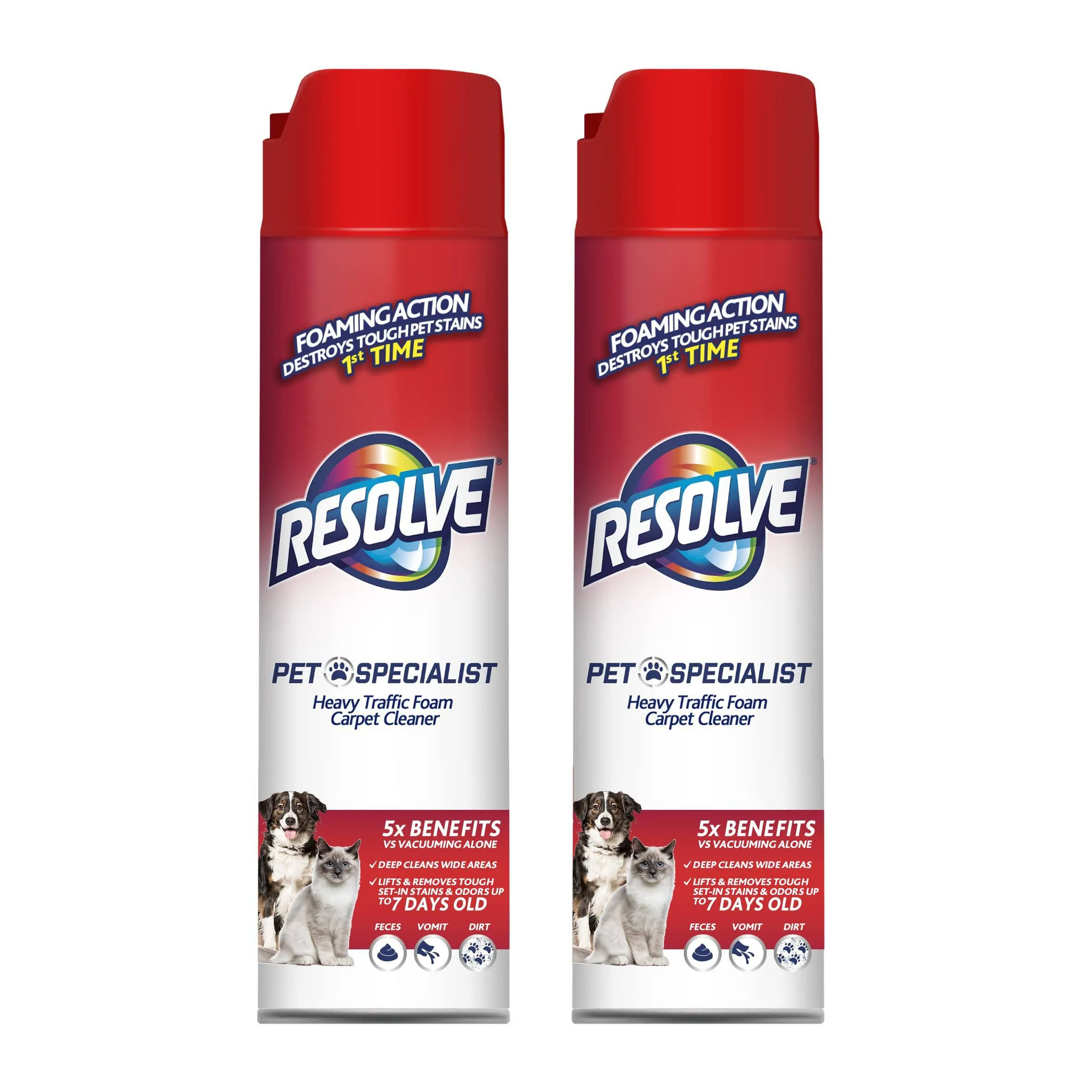 Resolve Pet Specialist Heavy Traffic Foam Carpet Cleaner (22 fl oz)