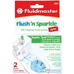 Fluidmaster 8202p8 Flush 'N Sparkle Septic Tank Care Toilet Cartridge