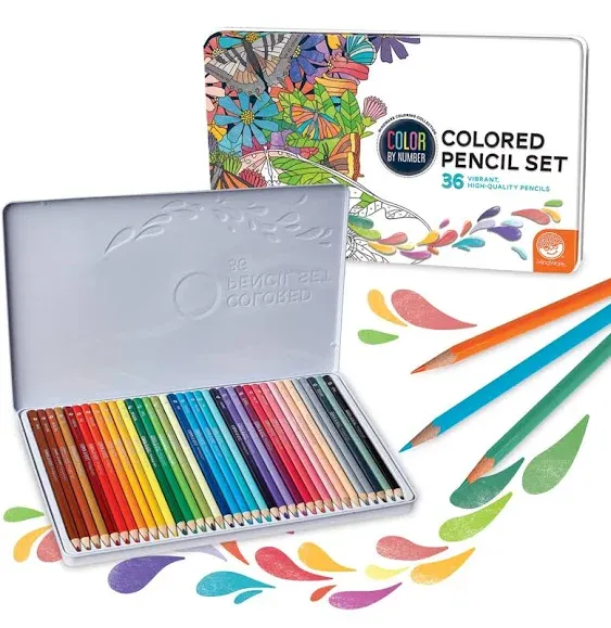 MindWare Color by Number 36 Colored Pencil Set