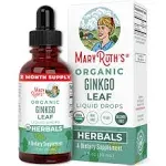 MaryRuth's, Extrato Líquido Da Folha De Ginkgo Orgânico, Sem Álcool, 590 mg, 30 Ml (1 Fl oz)