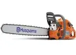 Husqvarna 460 Rancher Gas Powered Chainsaw, 60.3-cc 3.6-HP, 2-Cycle X-Torq Engine, 24 inch Chainsaw with Automatic Adjustable Oil Pump, for Wood