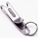 KeySmart Nano Clip - Pocket Clip Key Ring Holder - Secure Your Key Chain, Eliminates Pocket Bulge