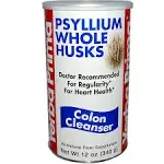 Yerba Prima Psyllium Whole Husks, Colon Cleanser - 12 oz