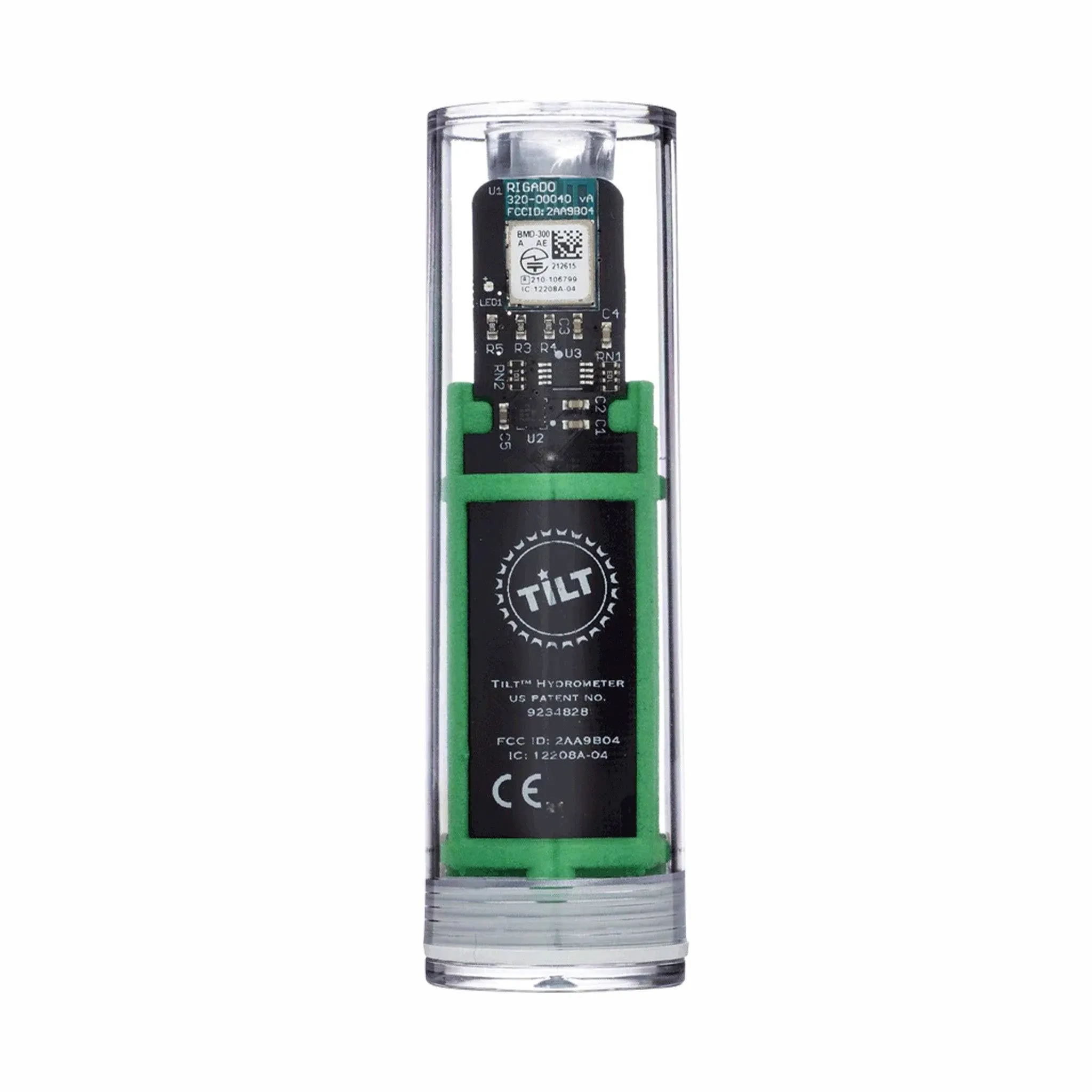 Tilt Hydrometer and Thermometer - Green