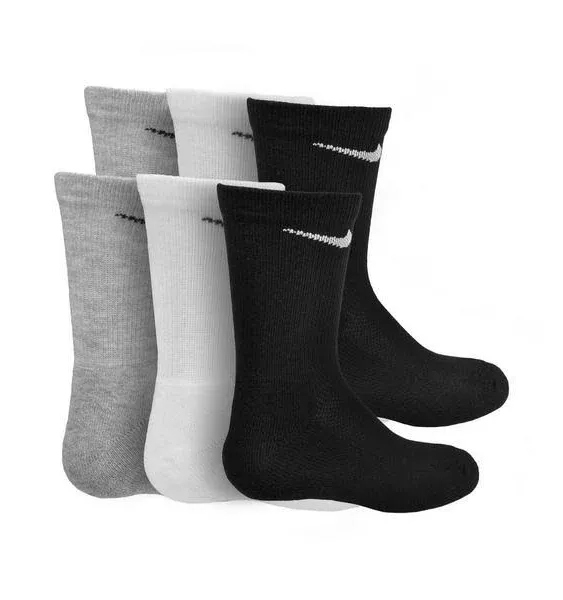 Nike Unisex Kids 6-Pack Crew Socks - Multi