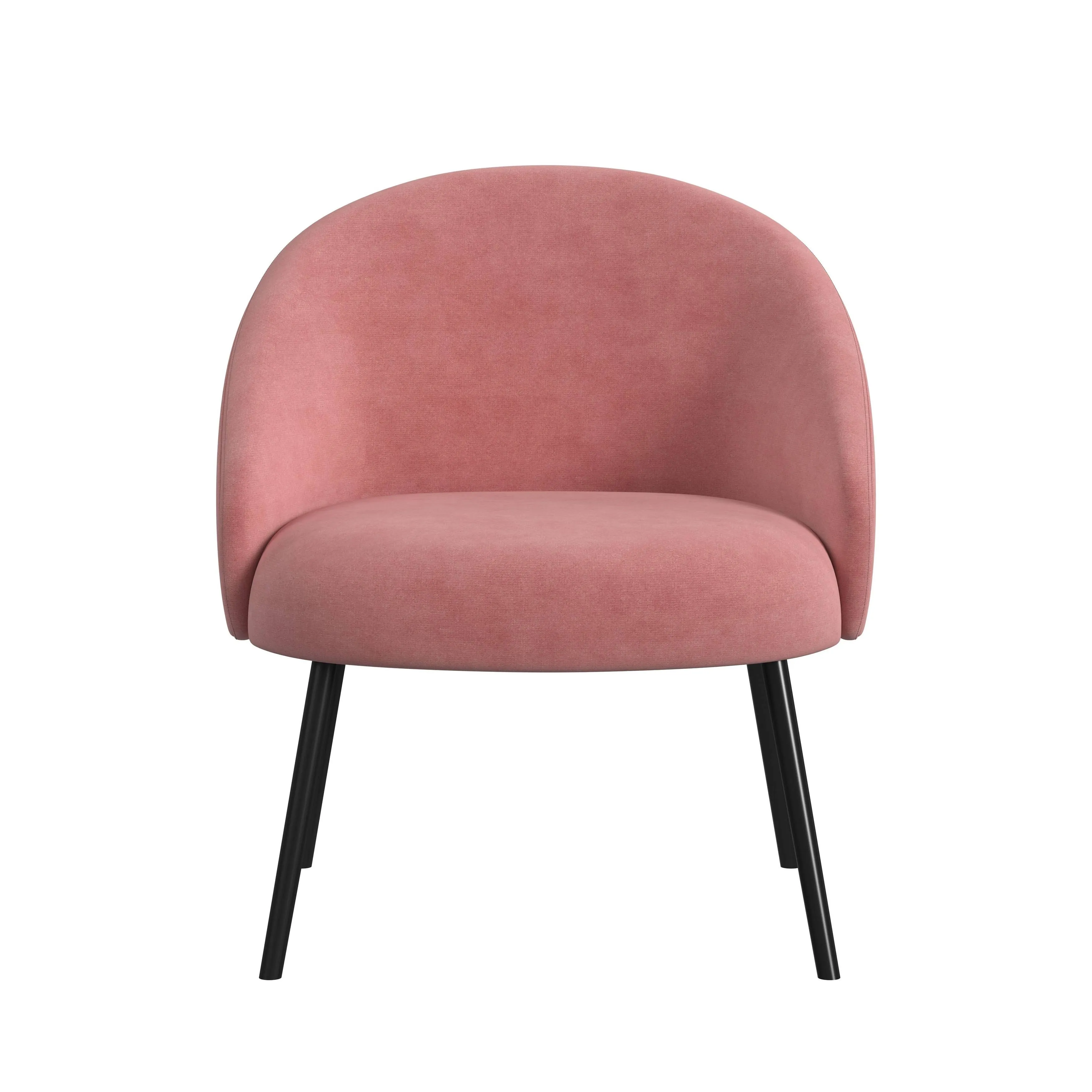 Blush Velvet Modern Accent Chair | Kirklands Home