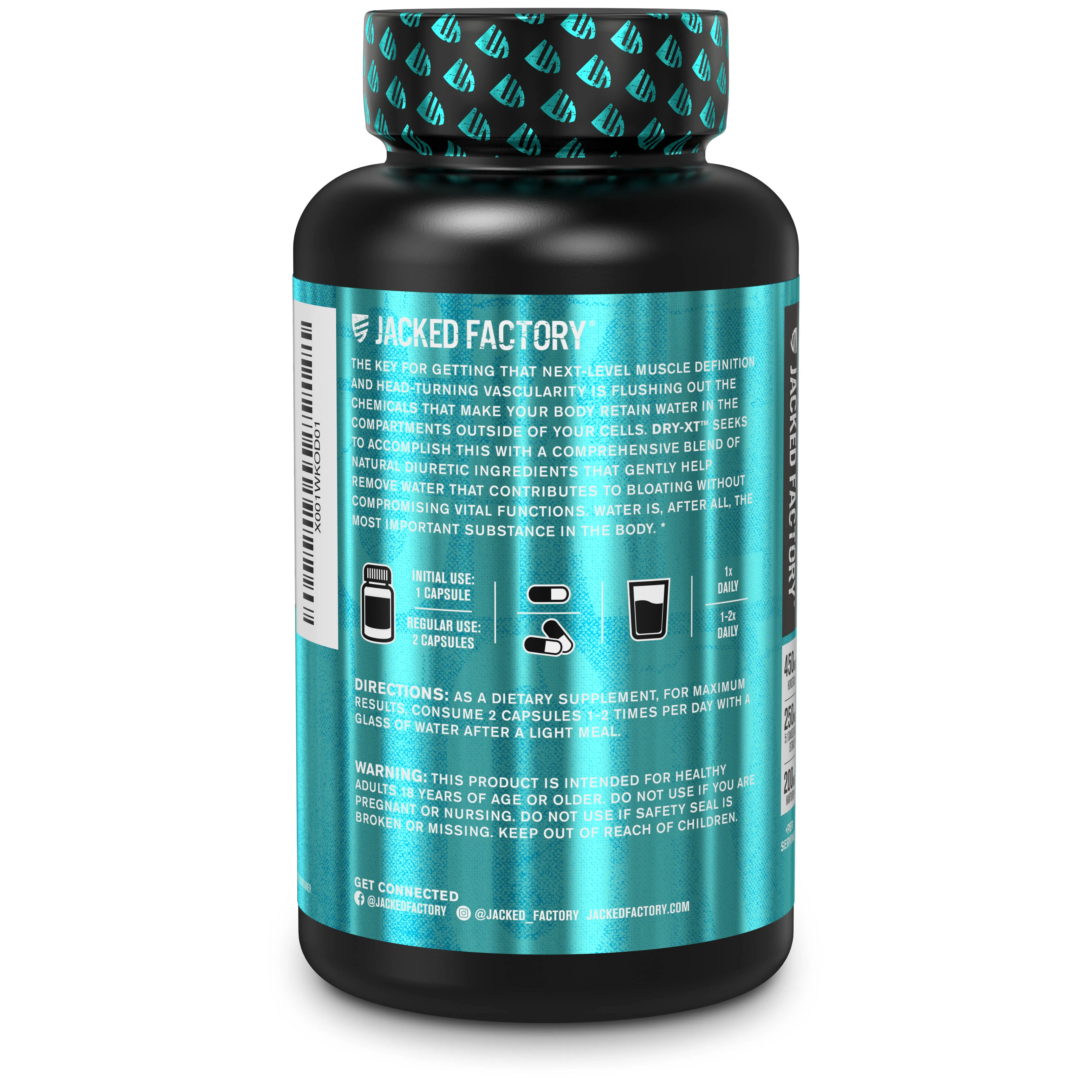 Dry-Xt Water Reduction Diuretic Pills - Natural Supplement for Reducing Water Re