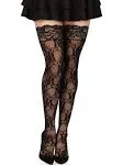 Leg Avenue womens Hosiery Lace Thigh Highs