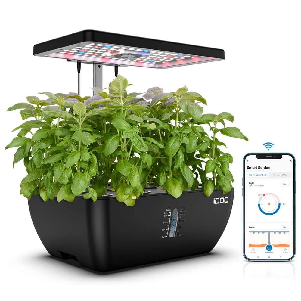 Idoo 12 Pods Indoor WiFi Garden with 6.5L Water Tank US