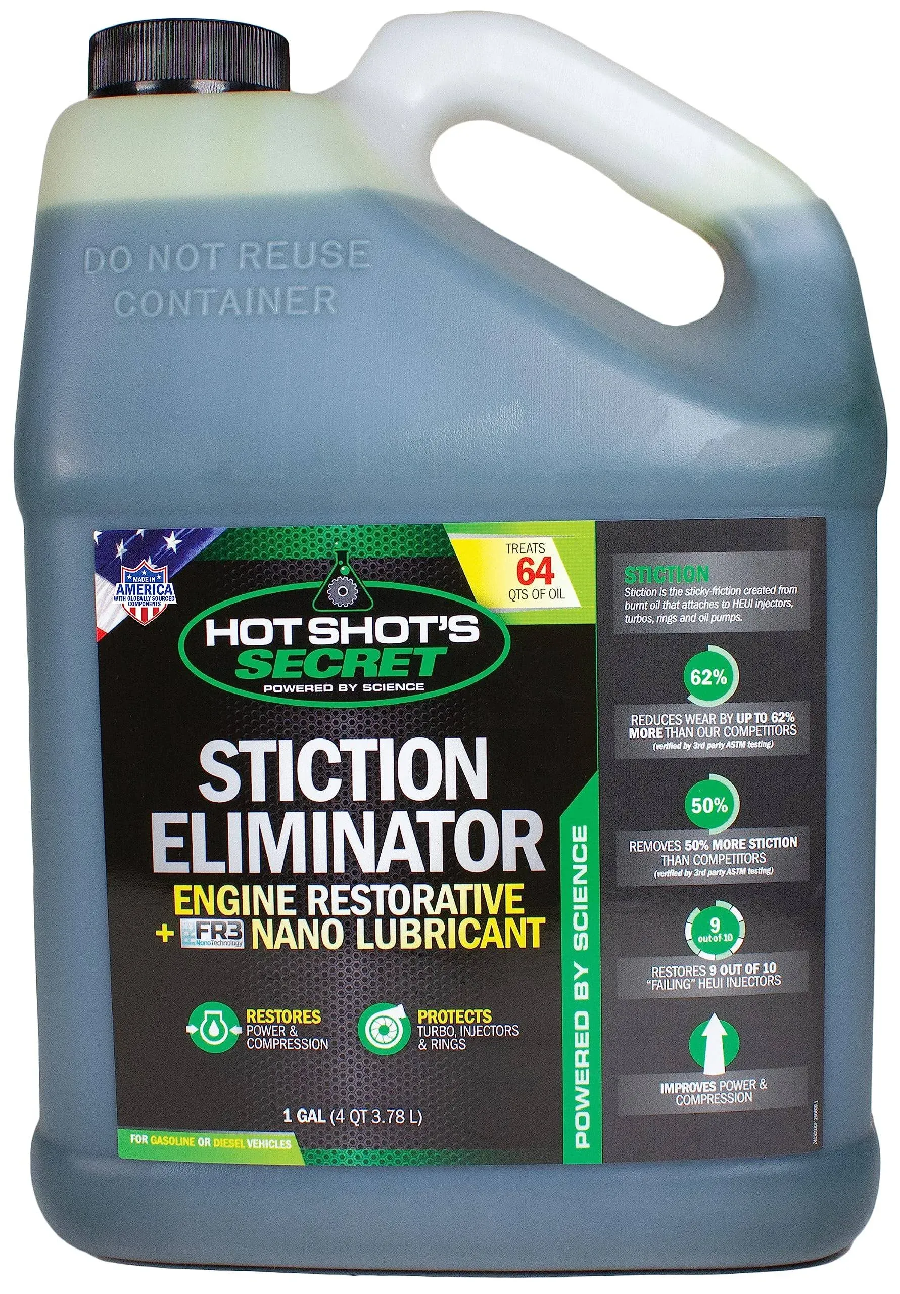 Hot Shot's Secret Stiction Eliminator Oil Additive - 1 Gallon