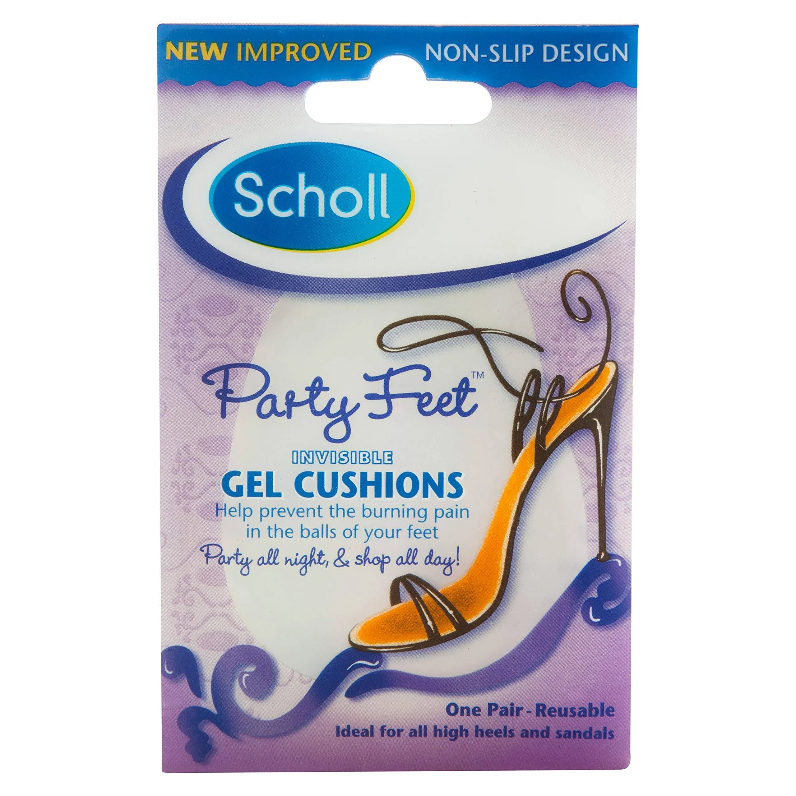 Scholl Party Feet Ultra Slim Invisible Gel Cushions