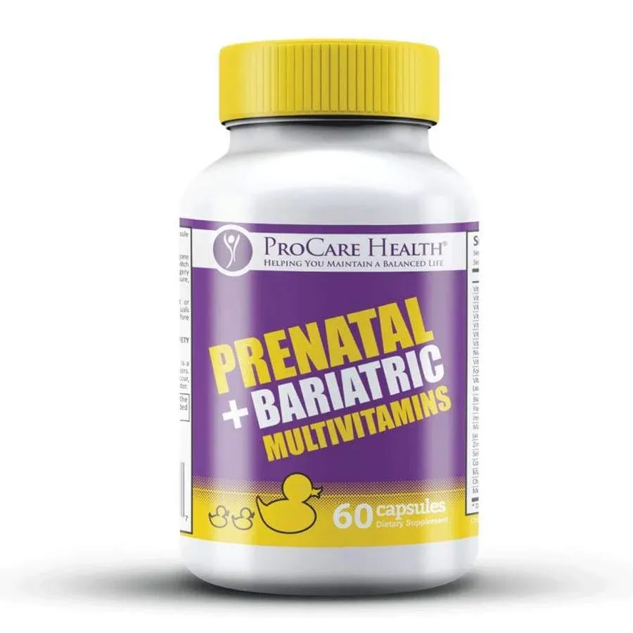 ProCare Health Prenatal + Bariatric Multivitamin Capsules, 60ct, 1 Month Supply