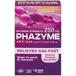 Phazyme Maximum Strength Gas Relief 36 Softgels