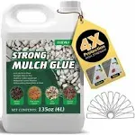 135oz Strong Concentrate Mulch Glue, Gravel Binder Mulch Glue, Non-Toxic Mulch