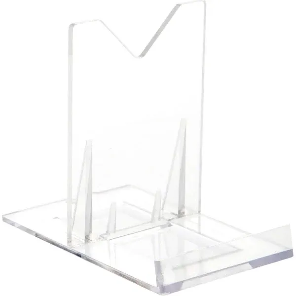 Plymor Acrylic Sliding-Back Adjustable Easel 3.125&#034;H x 2.25&#034;W x 3.5&#034;D (24 Pack)