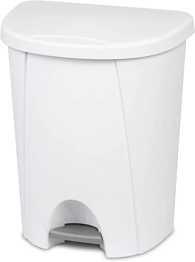 Sterilite 6.6 Gallon Step-On Wastebasket