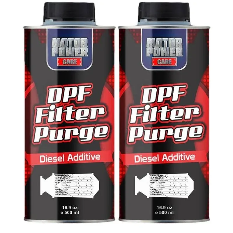 MotorPower Care 2 Bottles DPF Filter Purge: The Most Economical Way to Clean and Protect Your Diesel Particulate Filter, Diesel Additive, High