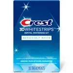 Crest 3D White Strips Classic White At-Home Teeth Whitening Kit, 10 Treatments