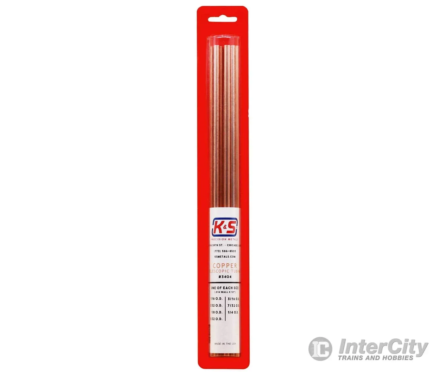 K & S 3404 Copper Telescopic Tubing