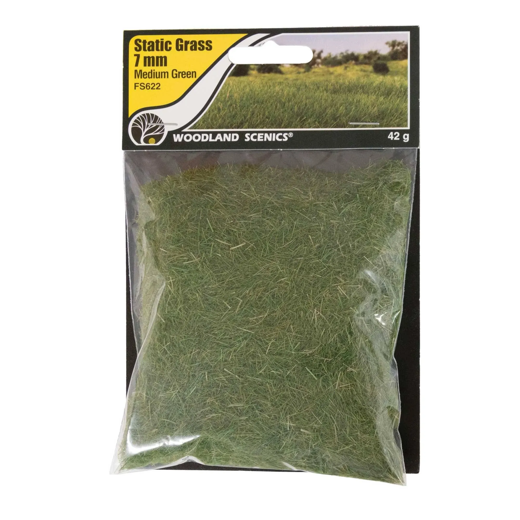 Static Grass - Field System -- Medium Green 1/4&quot;  7mm Fibers