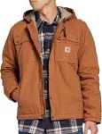 Carhartt Men's Relaxed Fit Washed Duck Sherpa-Lined Utility Jacket