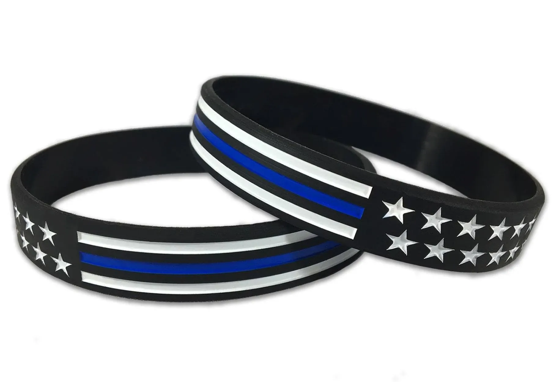 Thin Blue Line American Flag Bracelet