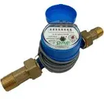 Dae AS200U-75P Water Meter with Pulse Output, 3/4" NPT Couplings, Measuring in G