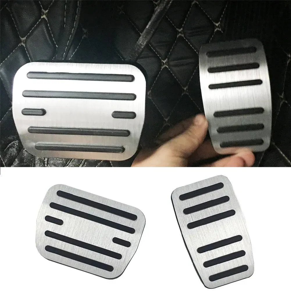 TTCR-II for F150 Pedal Covers 2021-2024, for F-150 Gas Pedal Covers and F150 Brake Pedal Pads, for 2021-2024 F-150 Racing Pedal Plates (Automatic, 2Pcs)