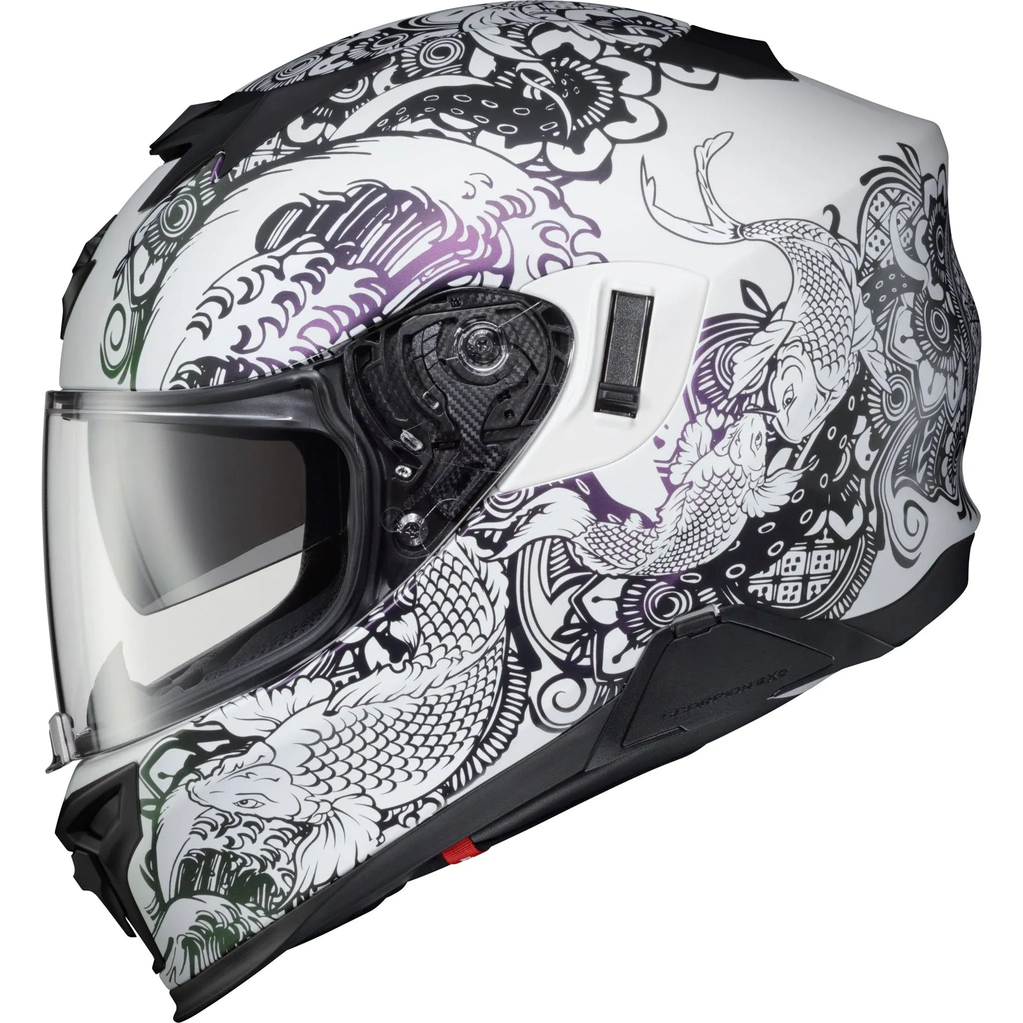 Scorpion EXO-T520 Nama-Sushi Helmet - Black/White - LG