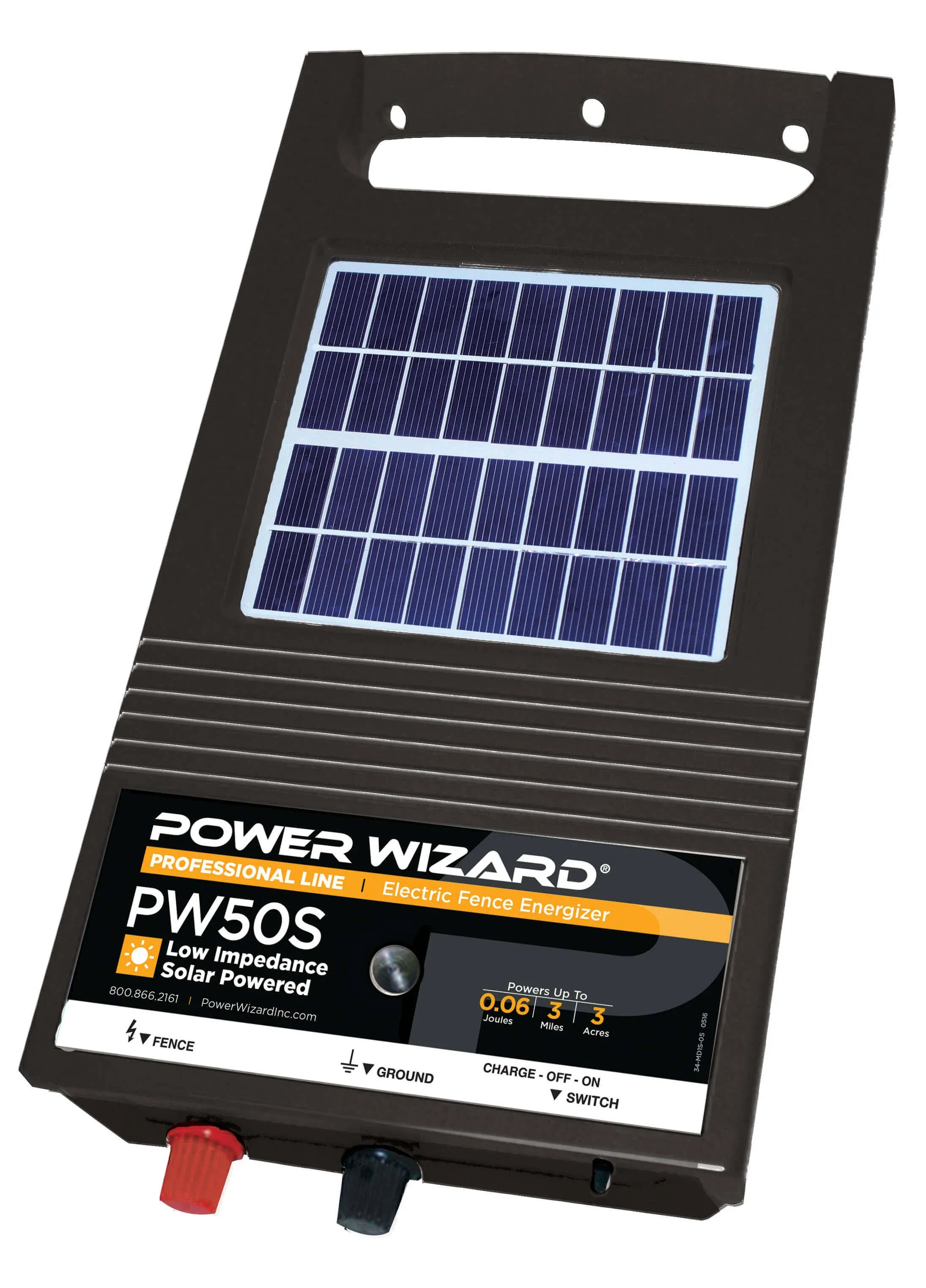 Power Wizard 6V Solar Electric Fence Energizer Pw50s