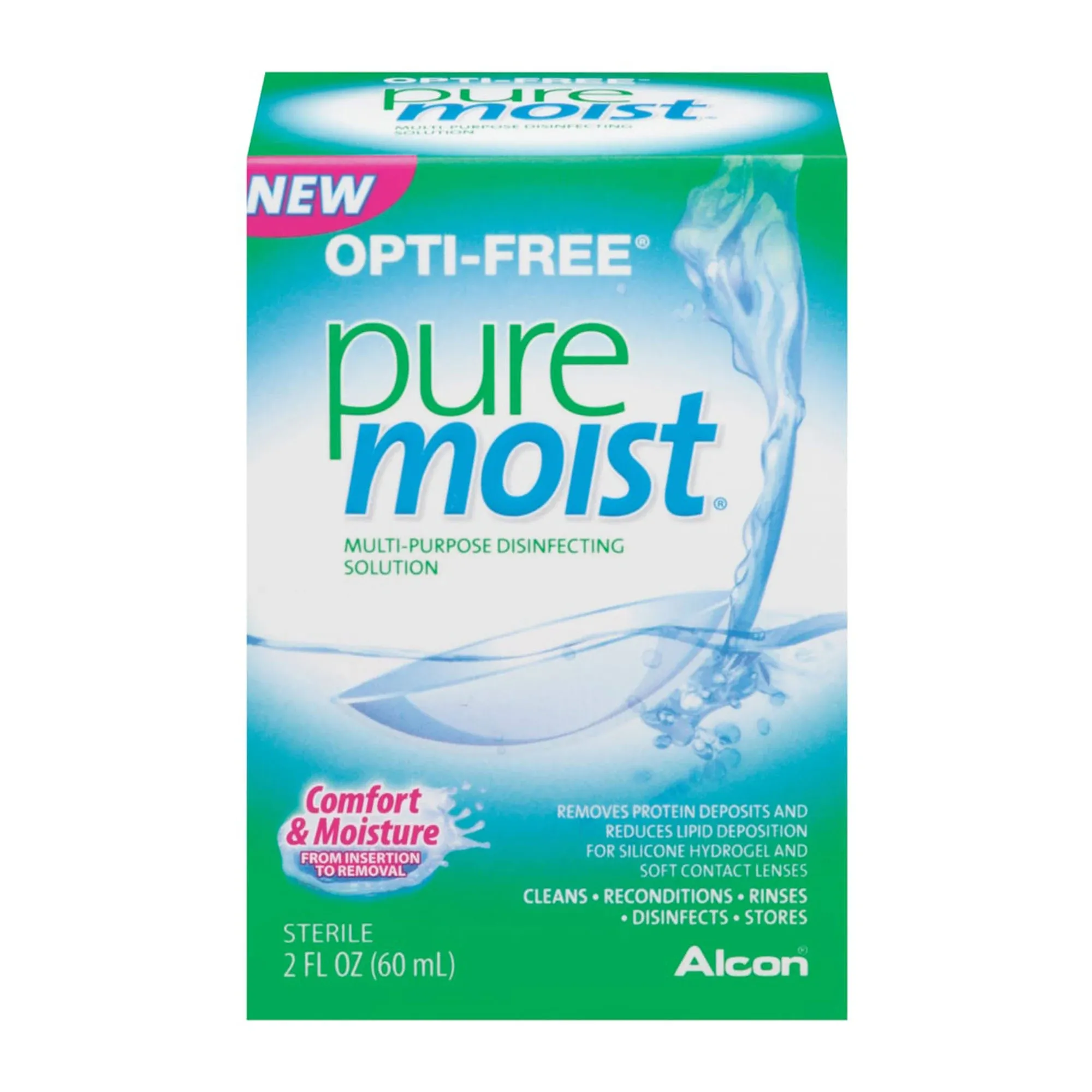 Opti-Free - Puremoist Multi-Purpose Disinfecting Solution, 2 fl. oz.