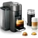 Nespresso Vertuo Coffee & Espresso Machine with Aeroccino Milk Frother, Grey